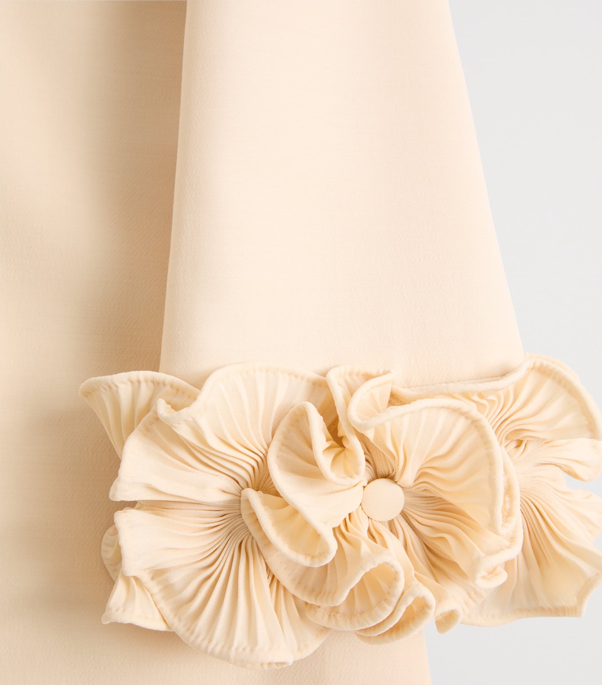 Valentino Nude Crepe Couture Mini Dress