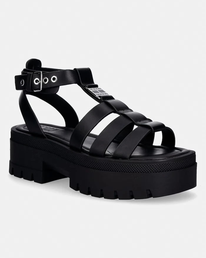 Tommy Jeans Kadın Deri Sandalet TJW FISHERMAN LEATHER MAX SANDAL