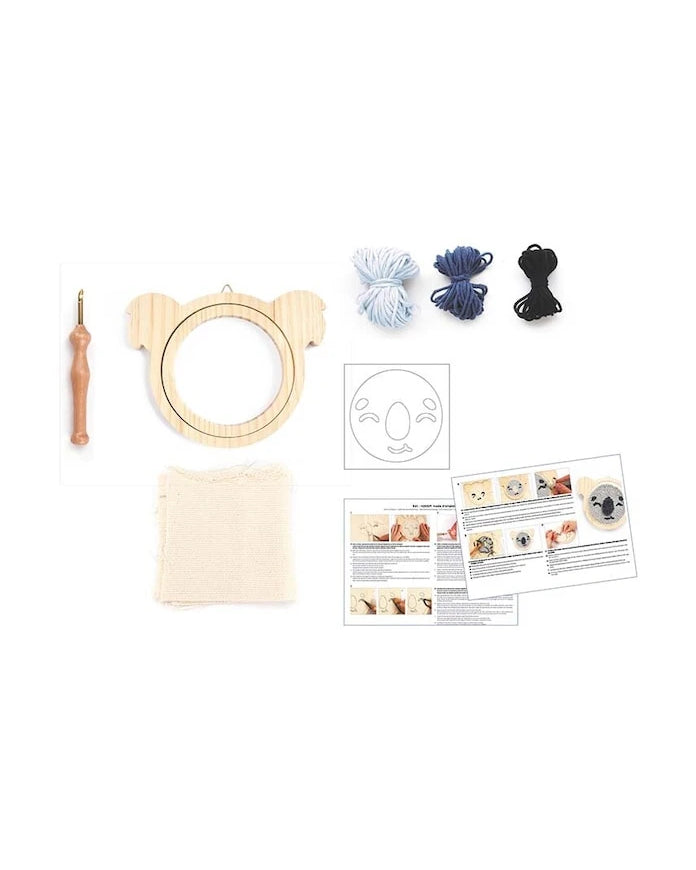 Комплект за бродиране Graine Creative Koala Punch Needle Kit