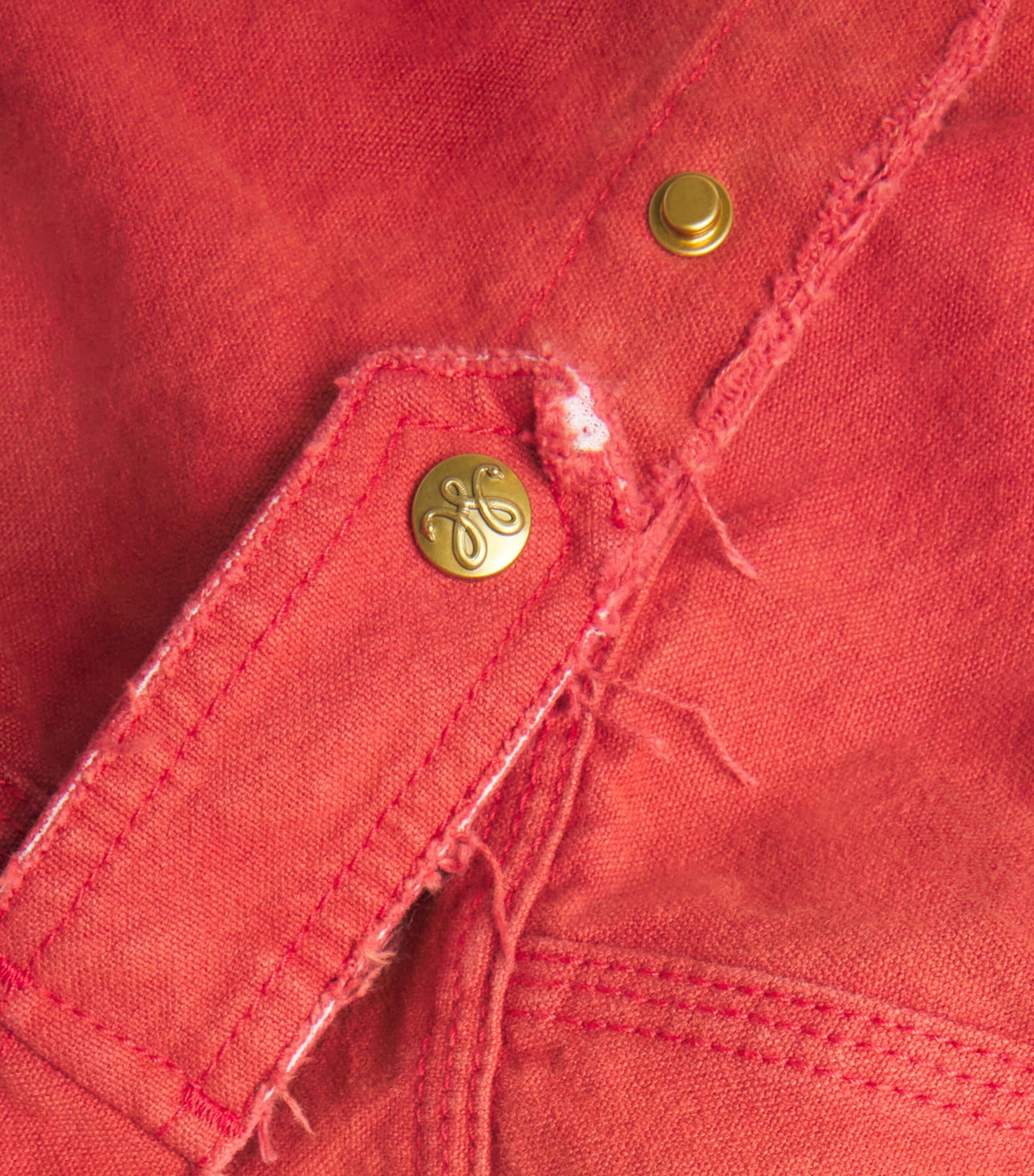 Red Cotton Canvas Stockton Jacket