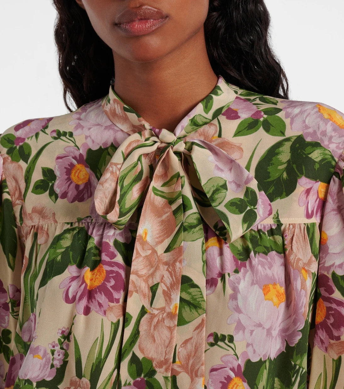 Chloé - Tie-neck silk crêpe de chine blouse