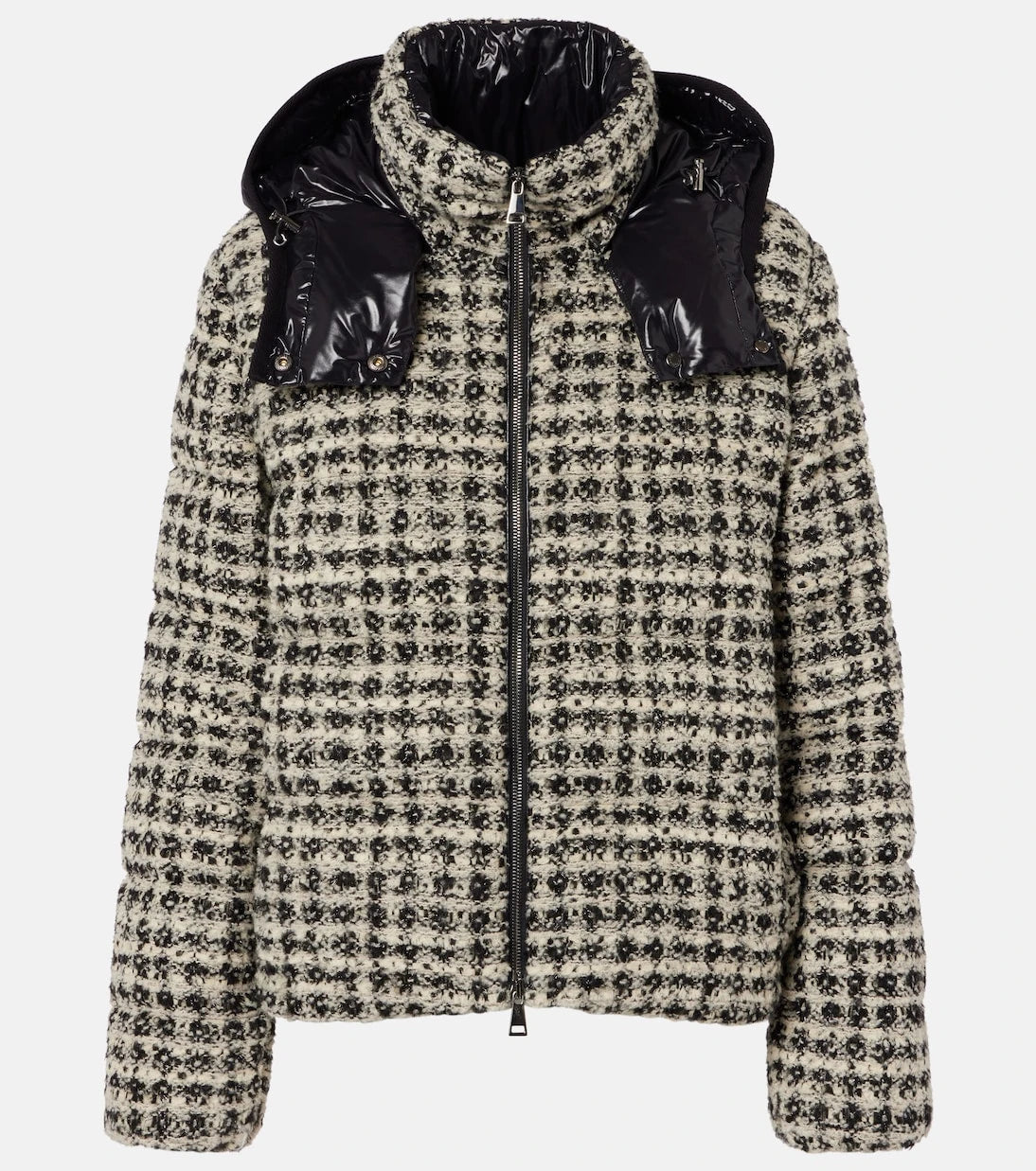 Moncler - سترة Andronne المنتفخة من صوف التويد المخلوط