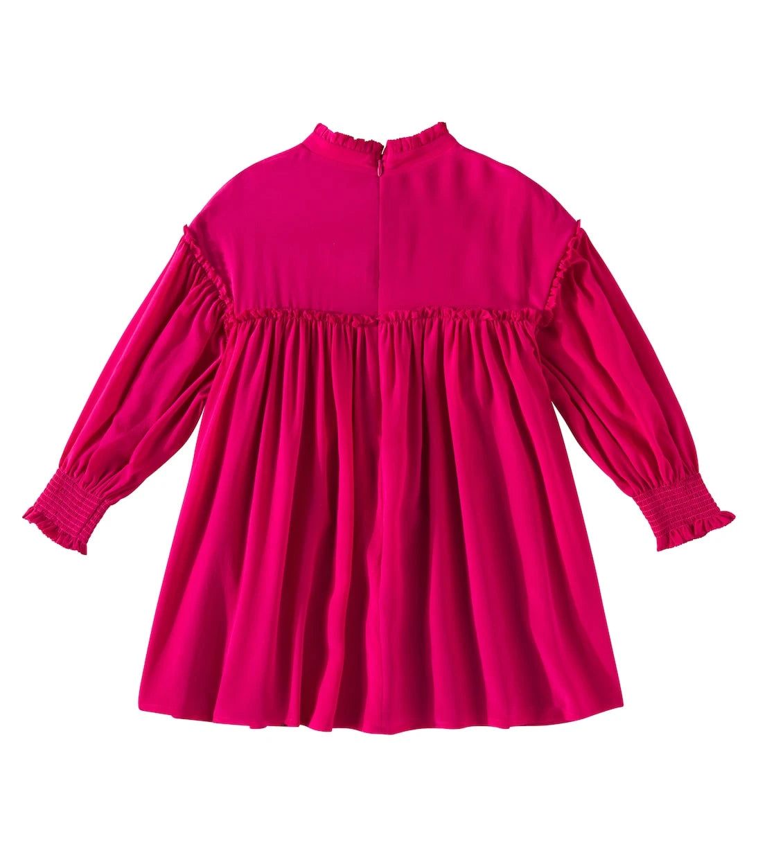 Chloé Kids - فستان حريري بتفاصيل دانتيل