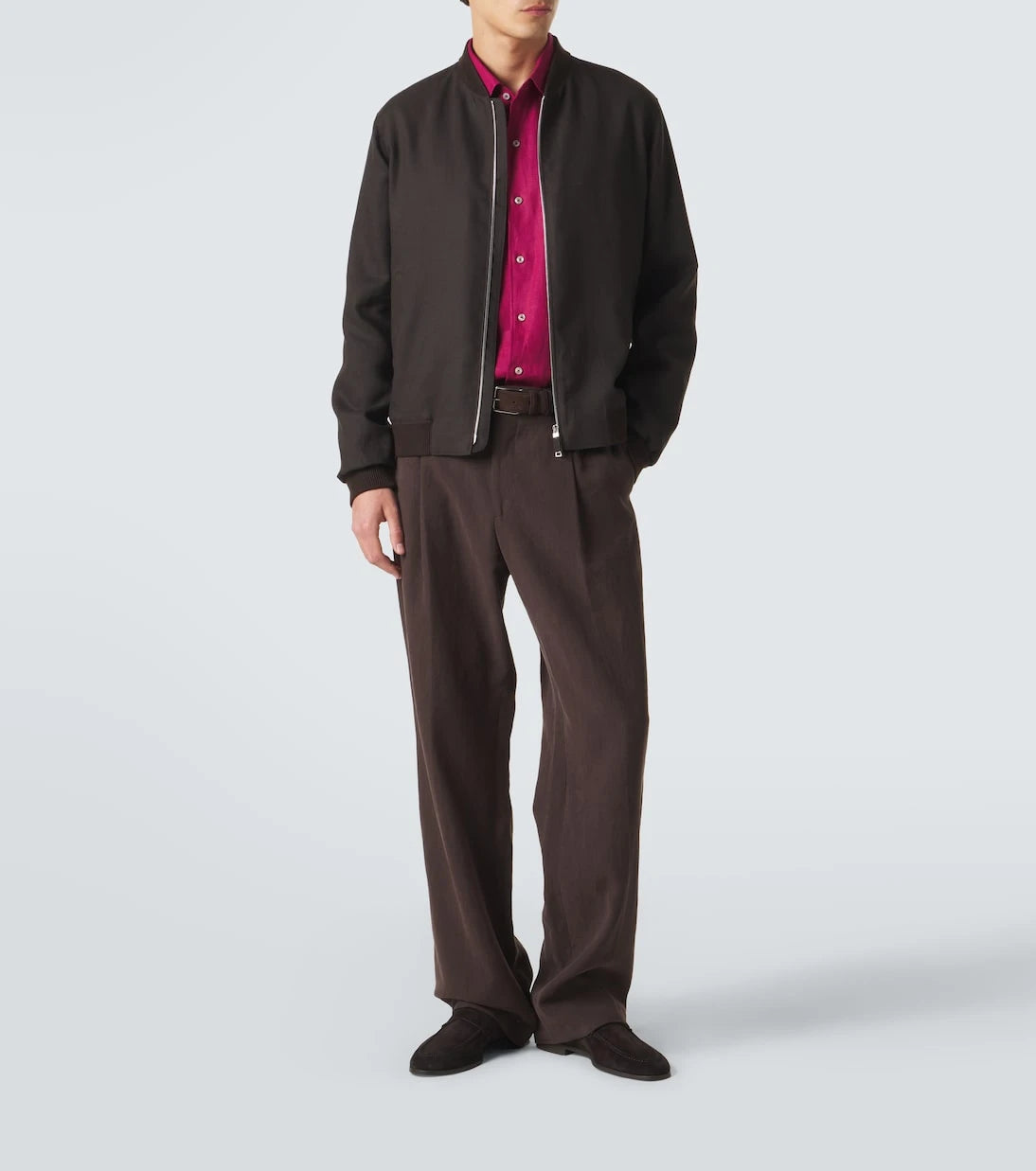 Zegna - Linen bomber jacket