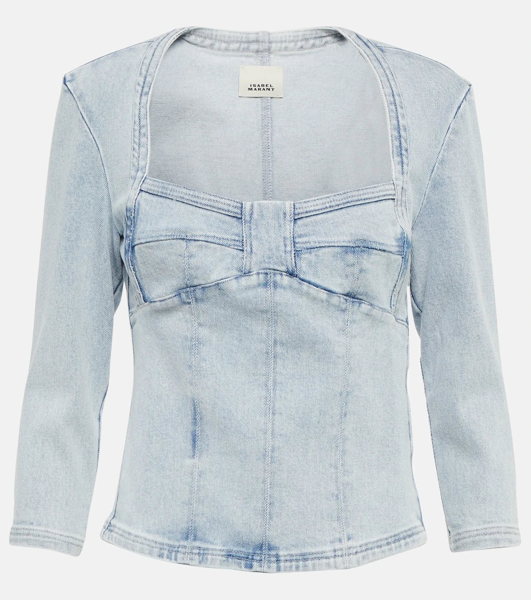 Isabel Marant - Vanio bleached denim top