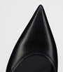 Christian Louboutin Black Miss Z Slingina Leather Pumps 25