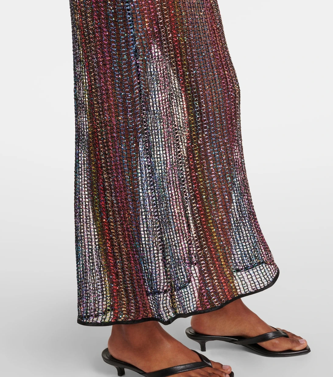 Missoni - فستان طويل مكشوف الظهر بقصة شفافة