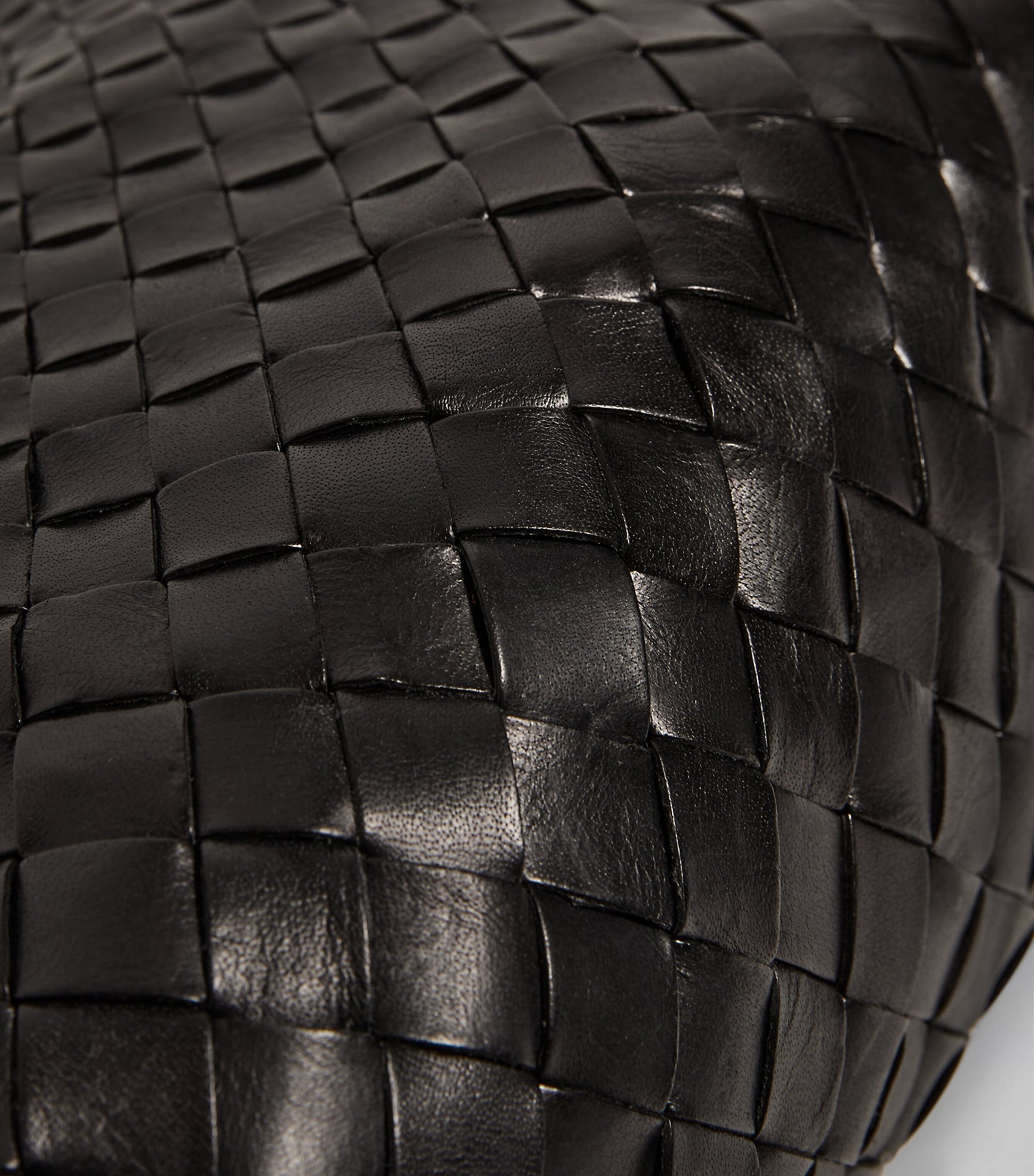 Dragon Diffusion Small Leather Woven Santa Croce Tote Bag