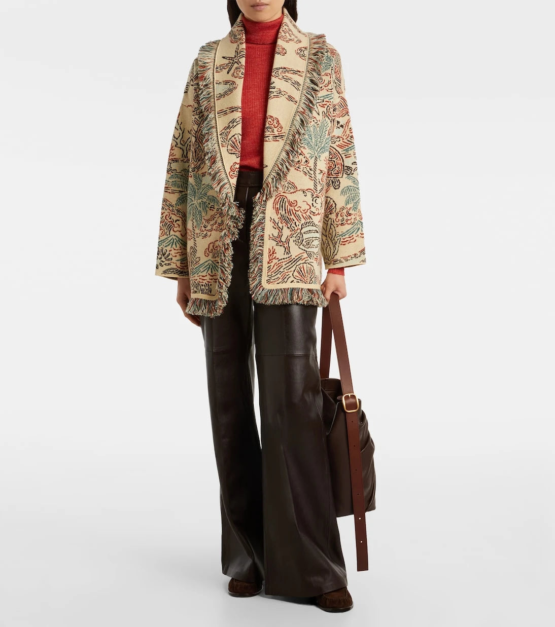 Alanui - Sketched By The Sea wool cardigan