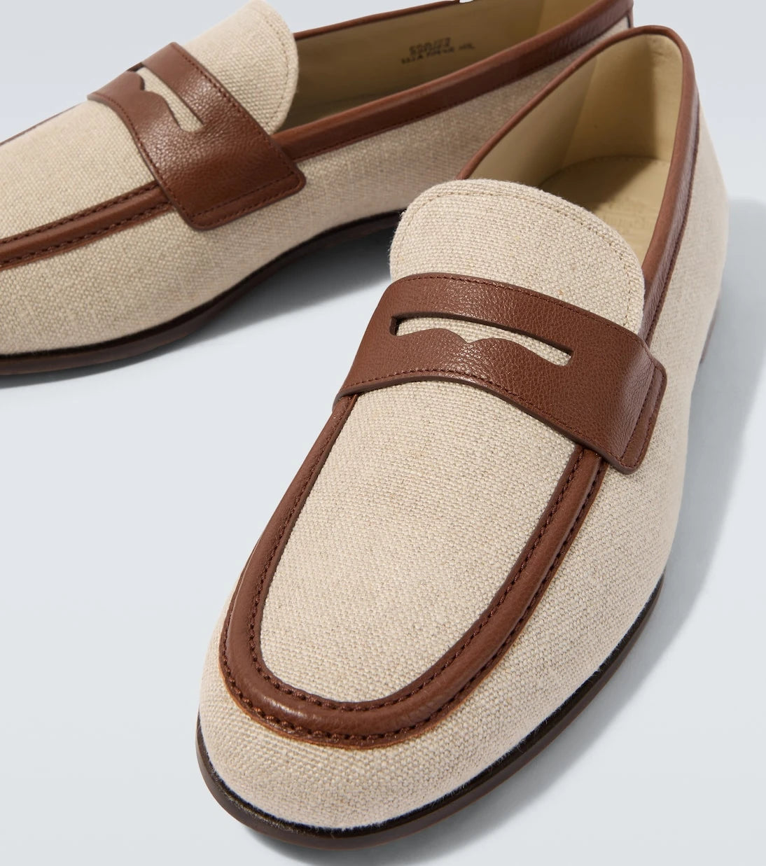 Church's - Leather-trimmed loafers