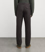Wool-Blend Belted Puppytooth Trousers