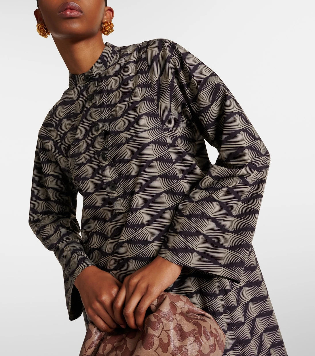 Dries Van Noten - Printed cotton poplin maxi dress