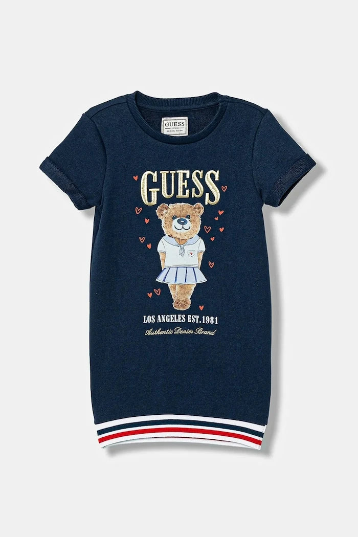 Детска памучна рокля Guess