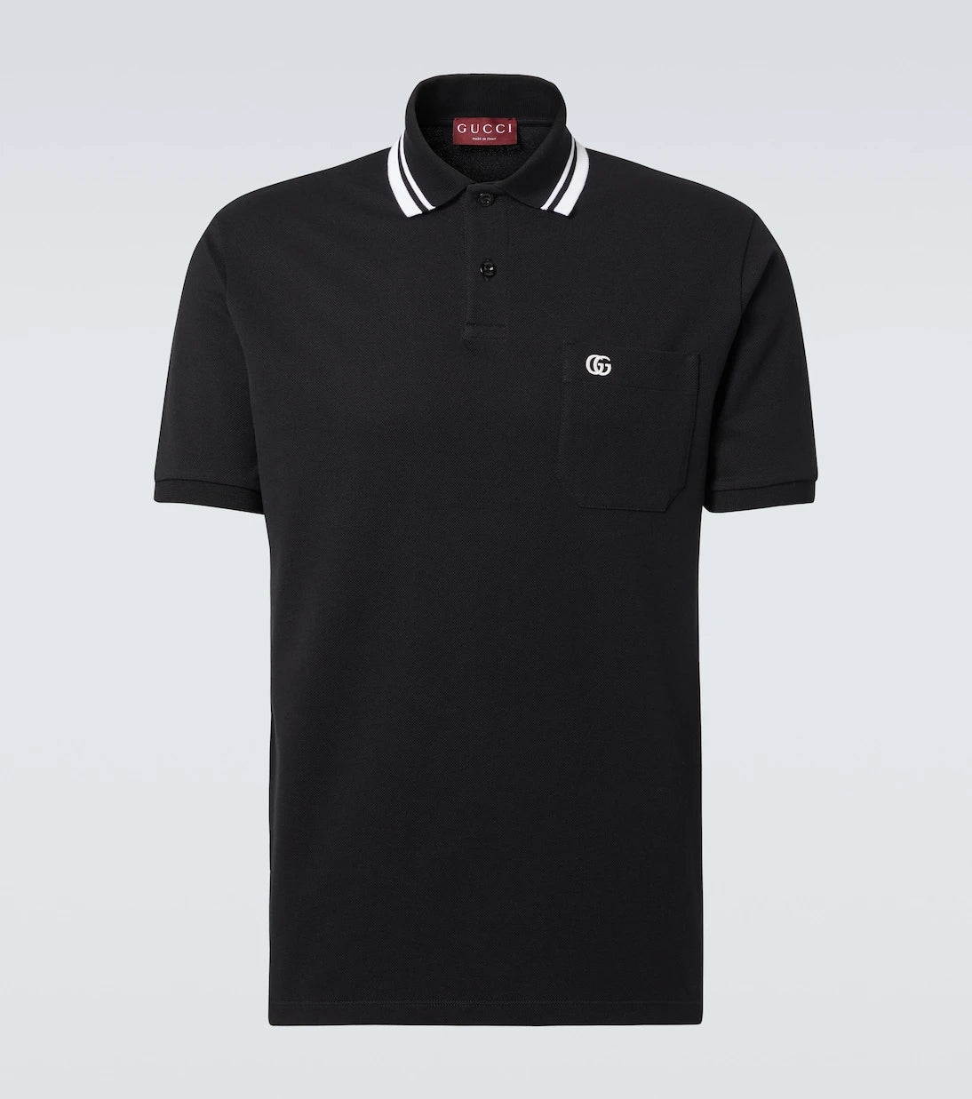 Gucci - GG Web cotton-blend polo shirt