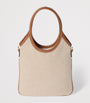 Neutral Canvas-Leather Ivy Tote Bag