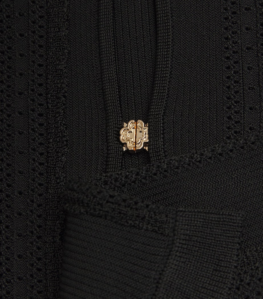 Maje Black Madeline 2-in-1 Tank Top and Cardigan