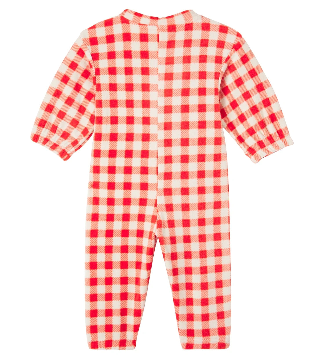 Mini Rodini - Baby gingham fleece onesie
