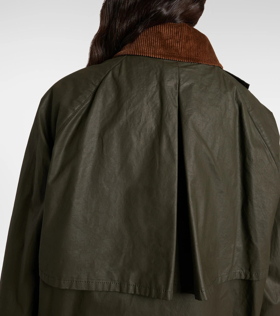 Miu Miu - Corduroy-trimmed poplin jacket