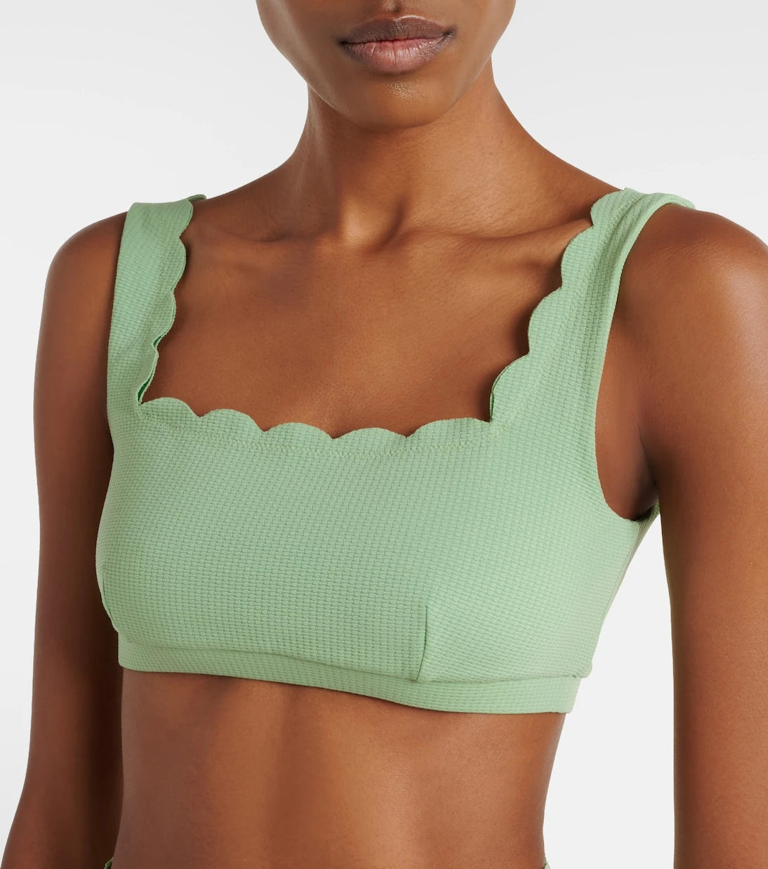 Marysia - Palm Springs scalloped bikini top