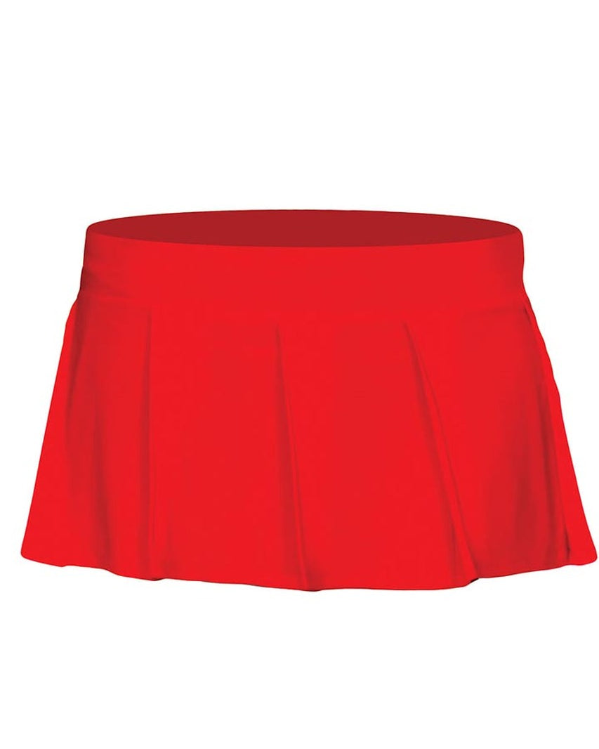 Schoolgirl Pleated Skirt - Red