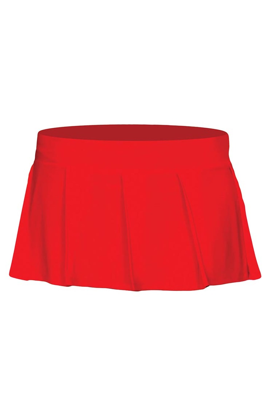 Schoolgirl Pleated Skirt - Red