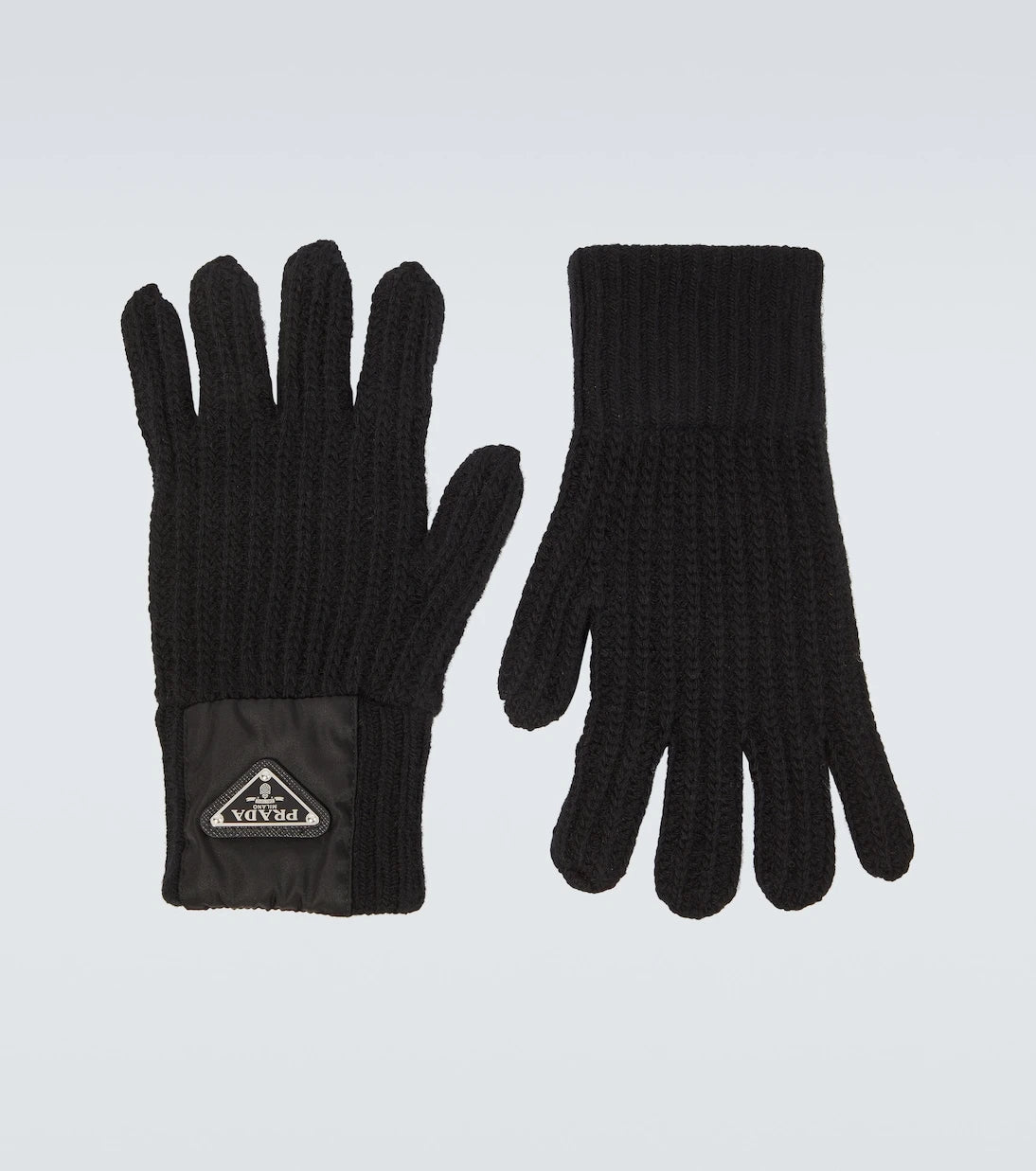 Prada - Ribbed-knit wool and cashmere gloves