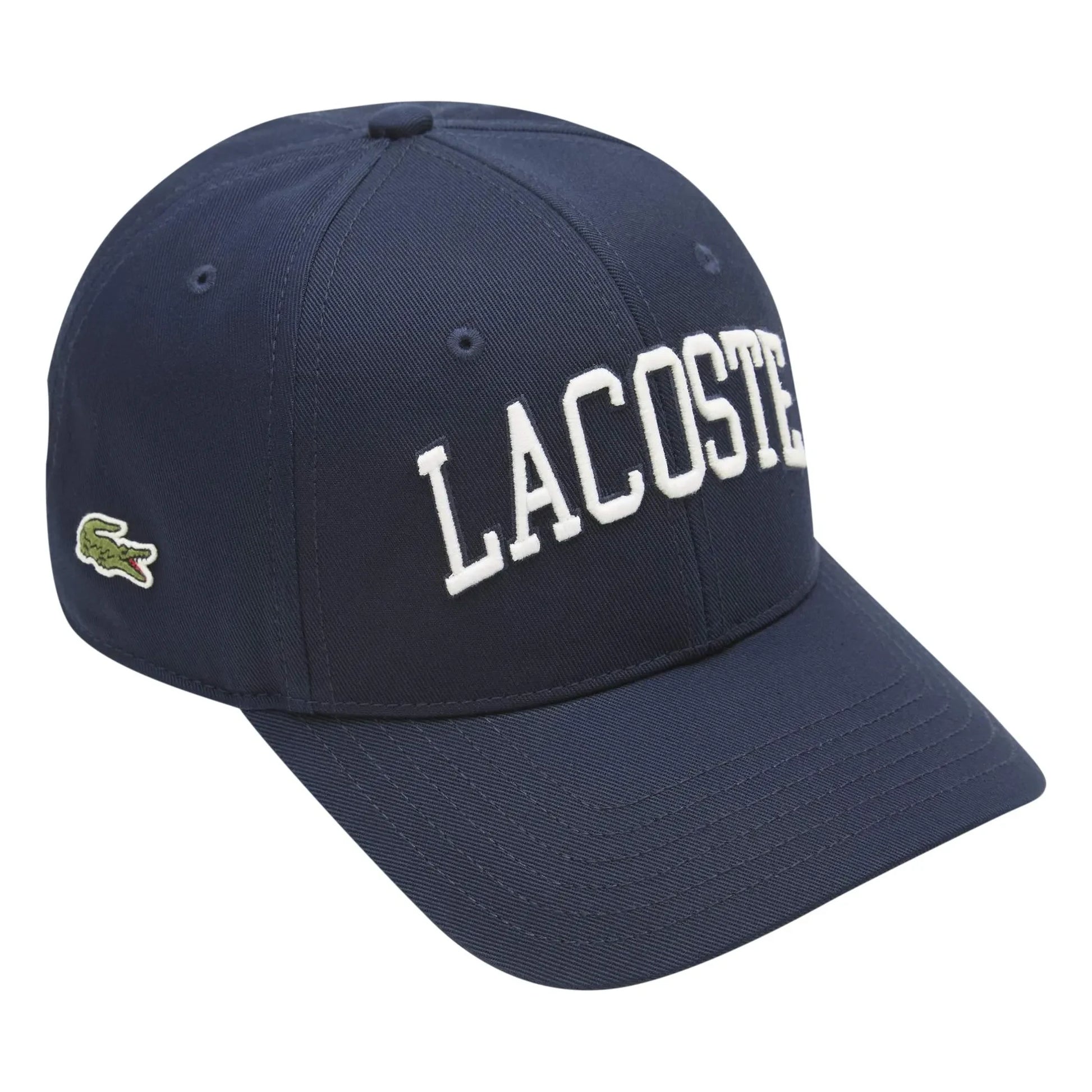 Lacoste - Wordmark Logo organic cotton cap | Navy blue