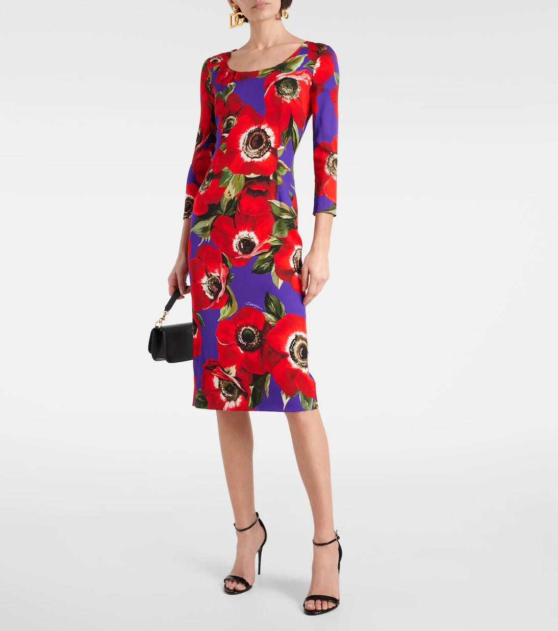 Dolce&Gabbana - Floral silk-blend midi dress