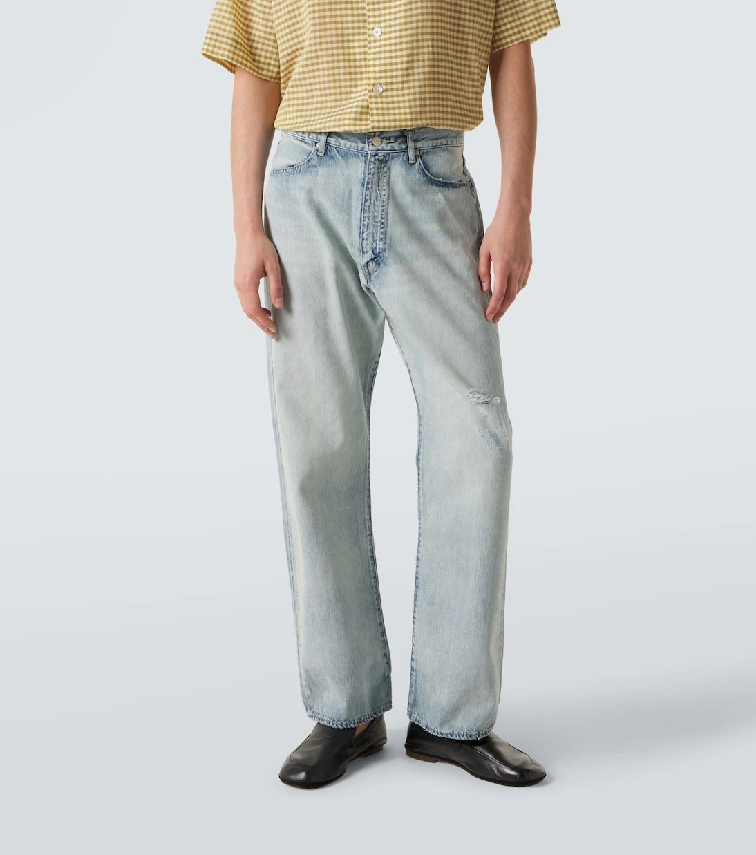 Auralee - Faded straight jeans