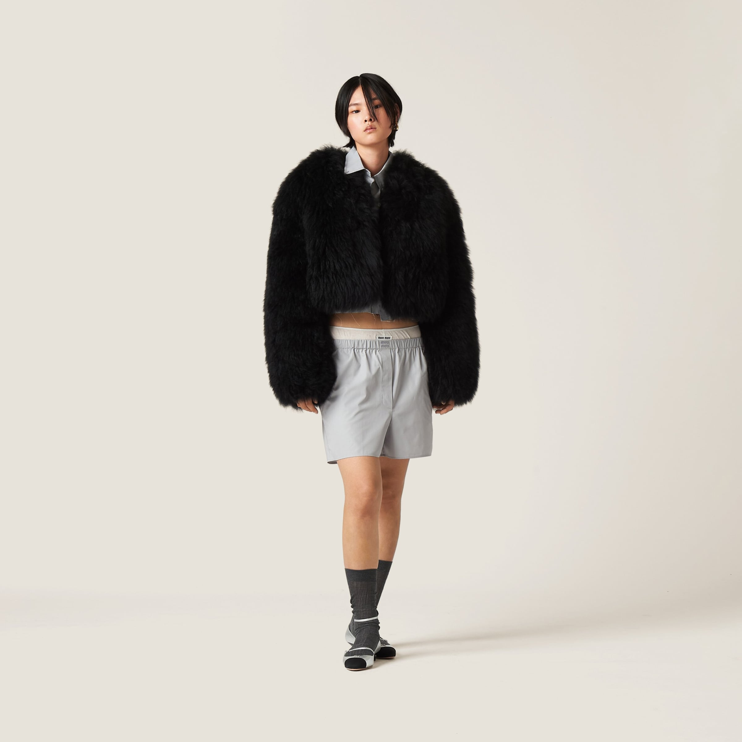 Black Goatskin Kidassia Jacket