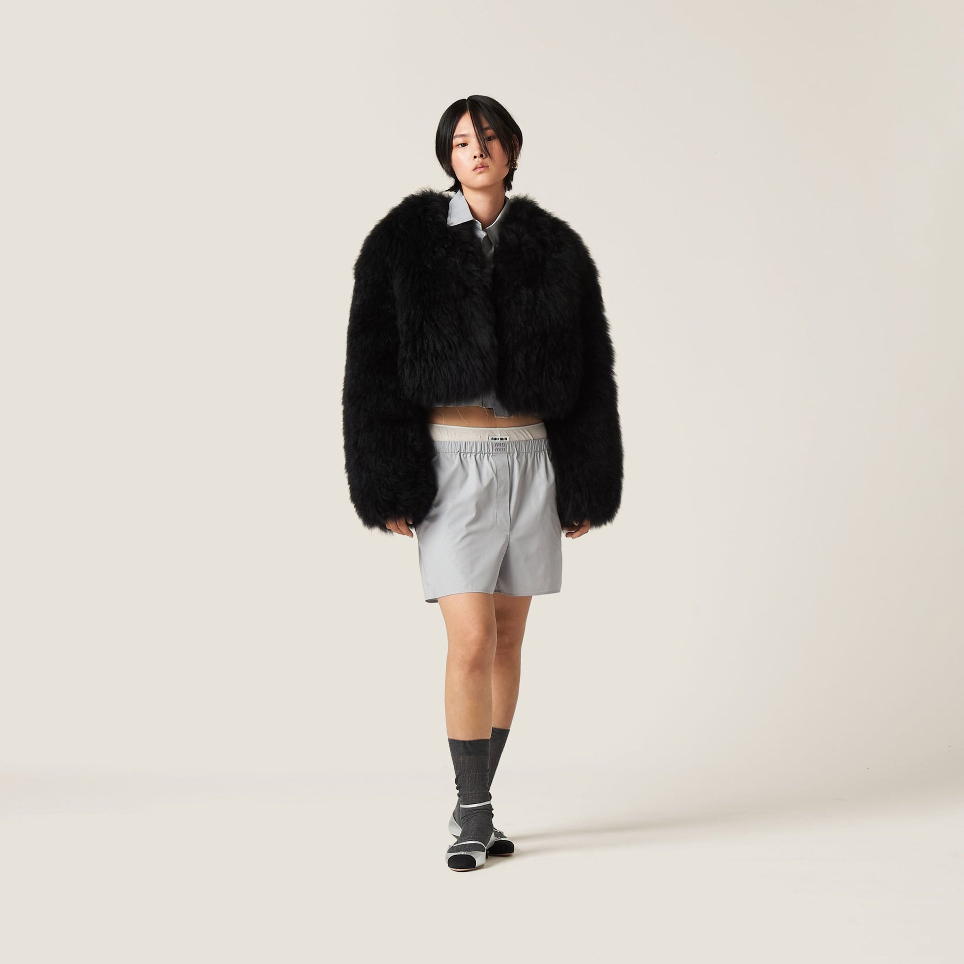 Black Goatskin Kidassia Jacket