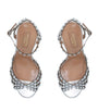 Aquazzura Silver Tequila Sandals 105