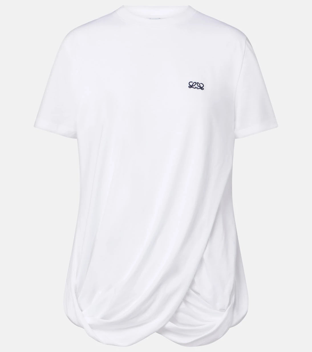 Loewe - Double L draped cotton T-shirt