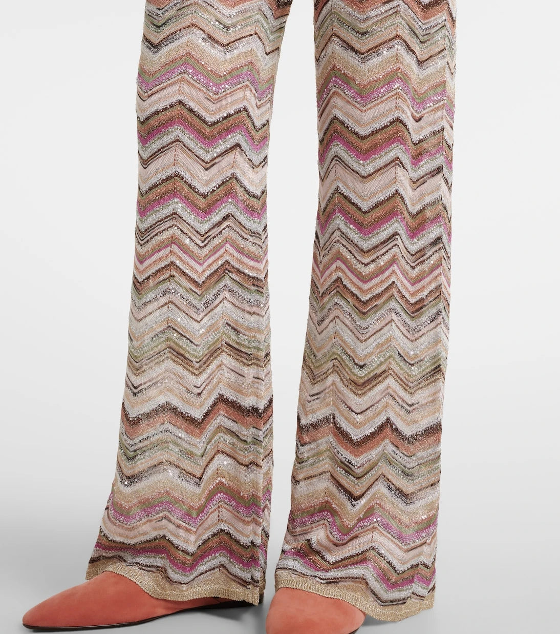 Missoni - Zigzag lamé wide-leg pants