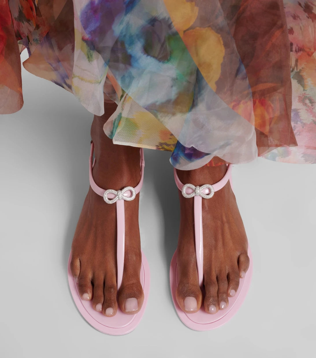 Mach & Mach - Riviera embellished thong sandals
