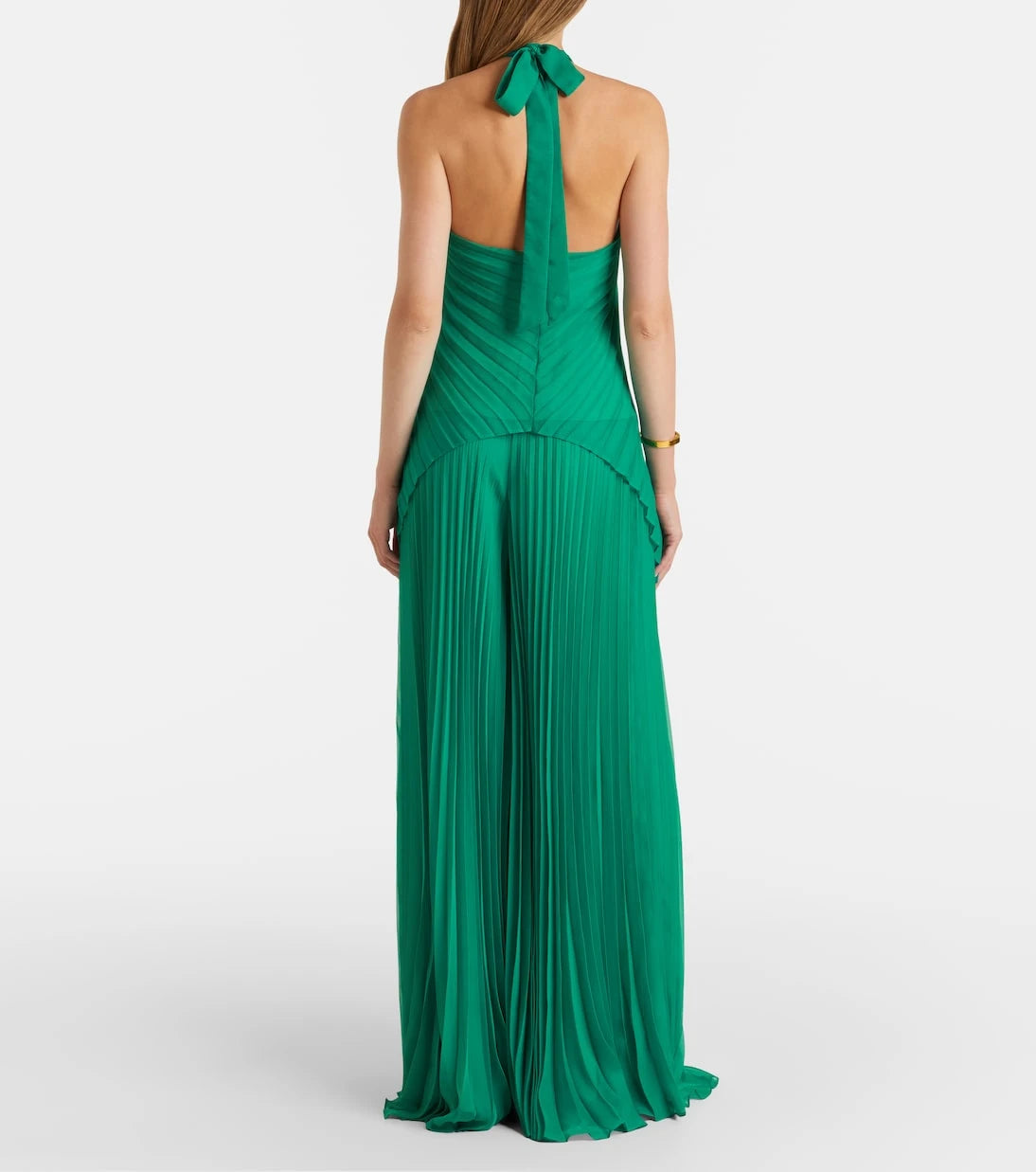 Max Mara - بنطال غريمبو بليسيه بأرجل واسعة