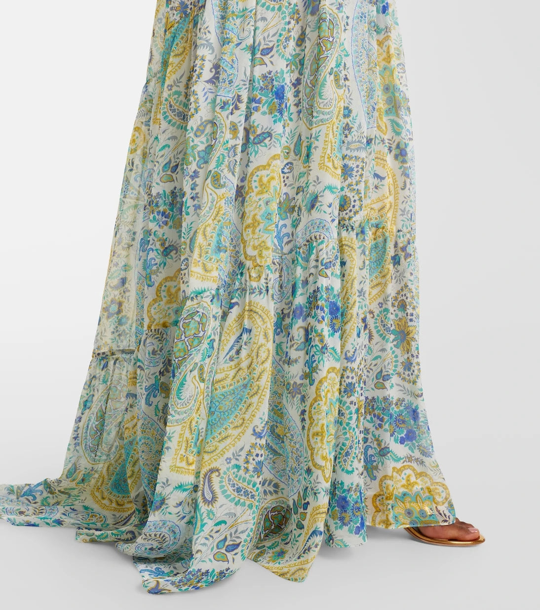 Etro - Paisley silk chiffon maxi dress