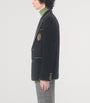 Valentino Garavani Black Virgin Wool Crest Blazer