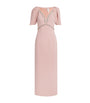 Huishan Zhang Pink Embellished Myrna Maxi Dress