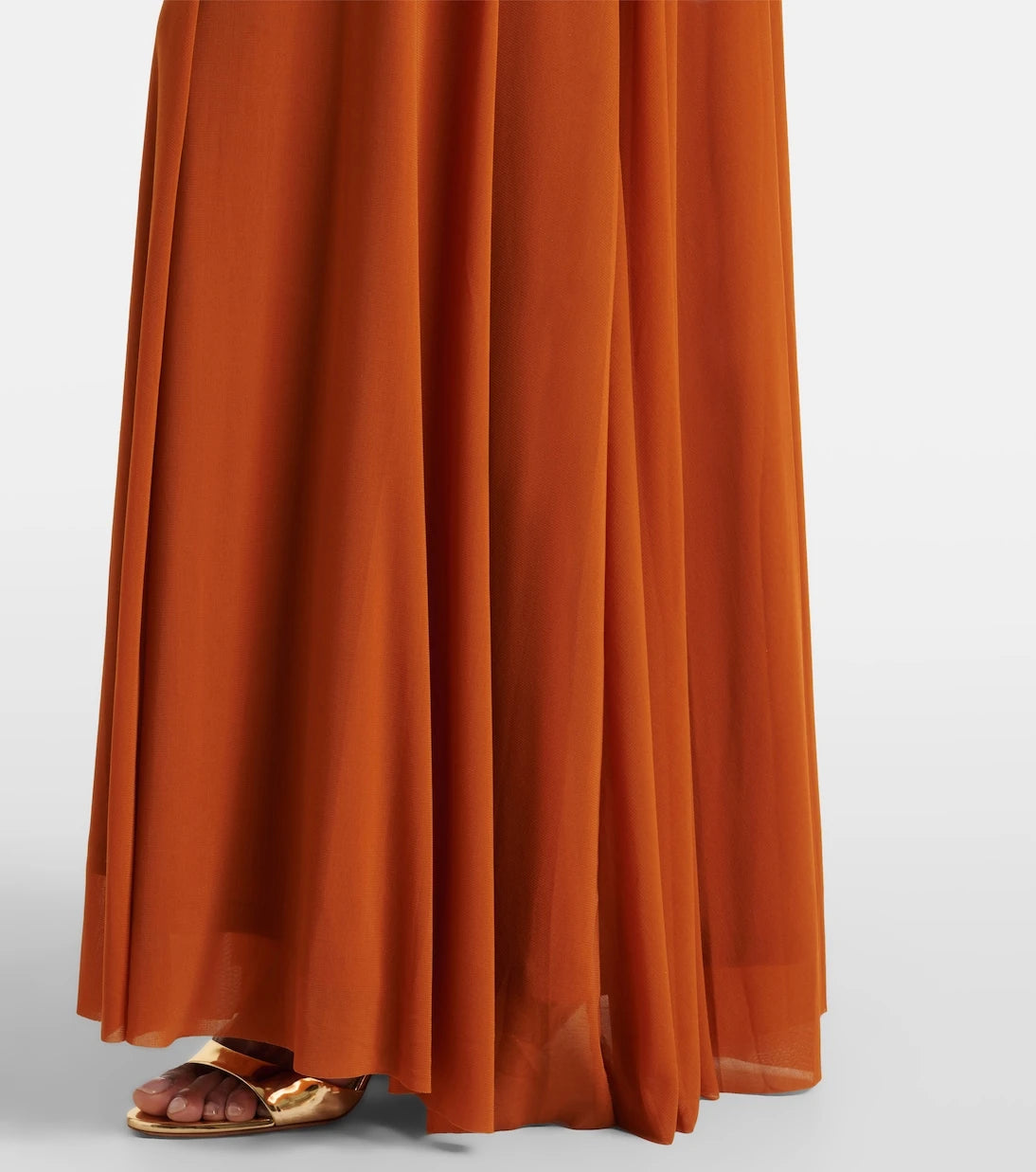 Staud - Alessandra halterneck mesh maxi dress