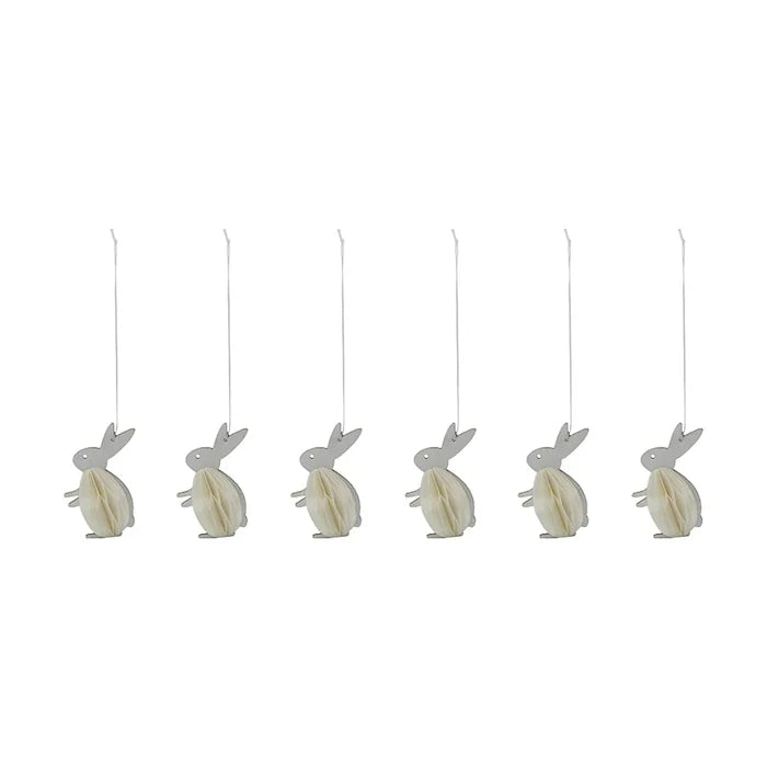 Коледна украса House Doctor HDRabb 6 cm (6 броя)