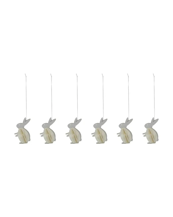 Коледна украса House Doctor HDRabb 6 cm (6 броя)