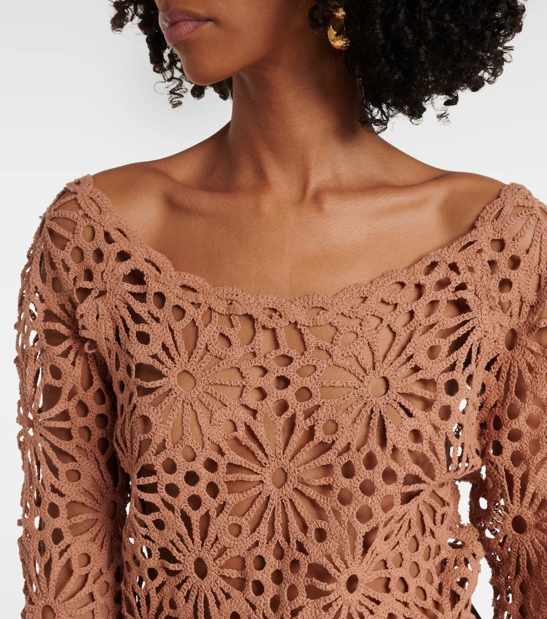 Norma Kamali - Off-shoulder cotton-blend top