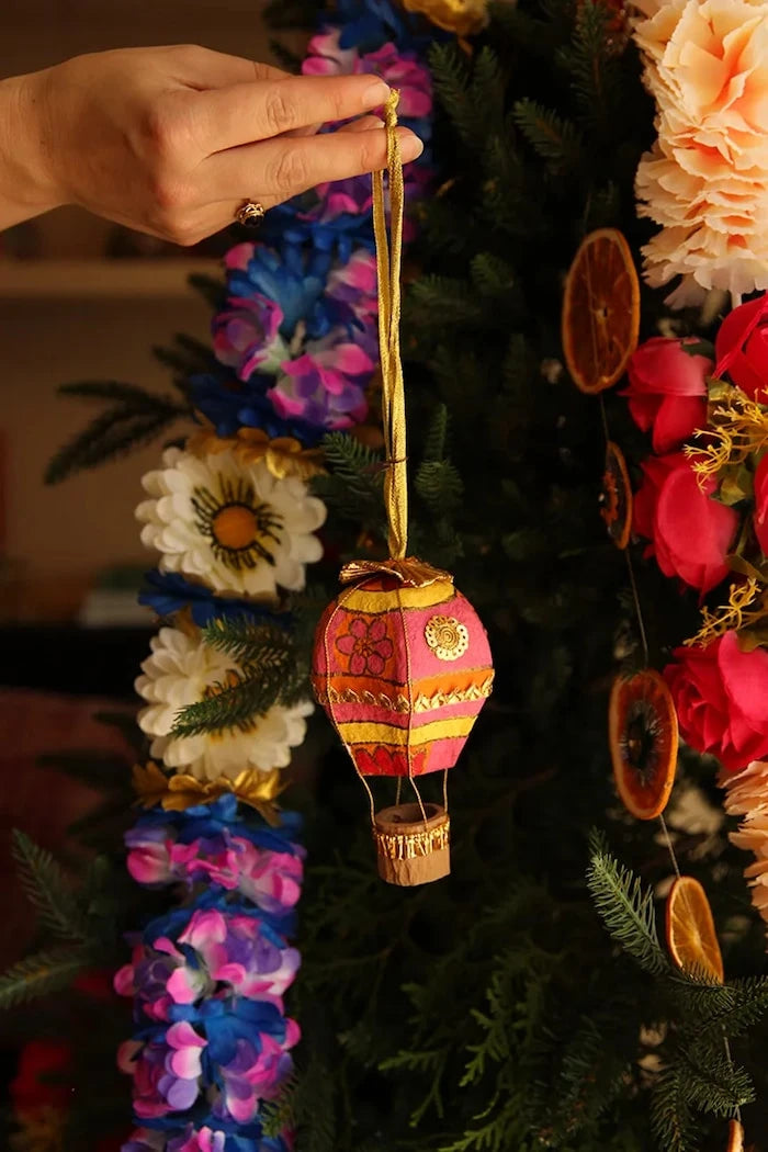 Коледна украса Doing Goods Hari Hot Air Balloon