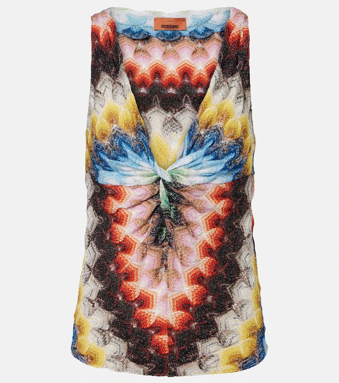 Missoni - Gathered lamé top