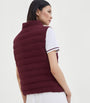 Brunello Cucinelli Red Techno Cotton Piqué Padded Gilet
