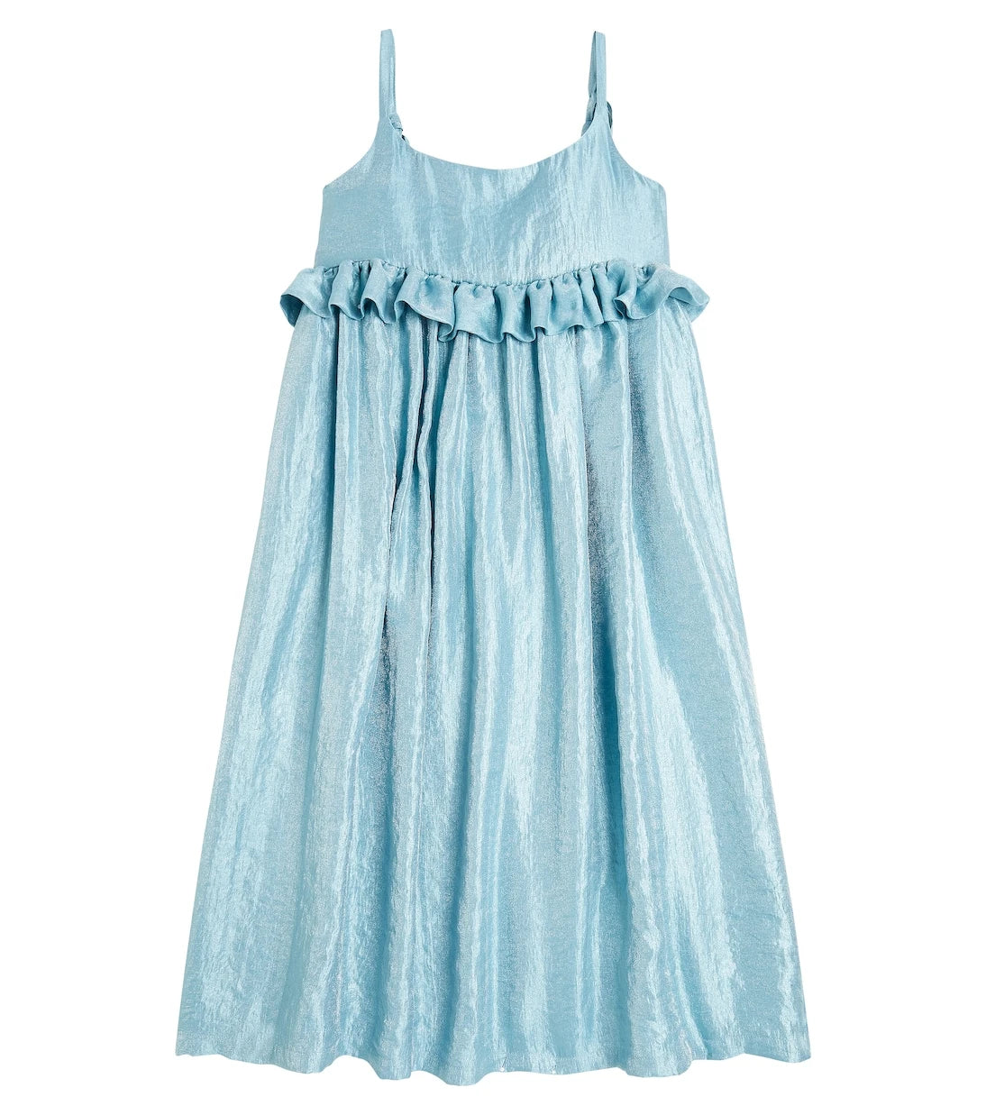 Caroline Bosmans - Ruffle-trimmed lamé dress