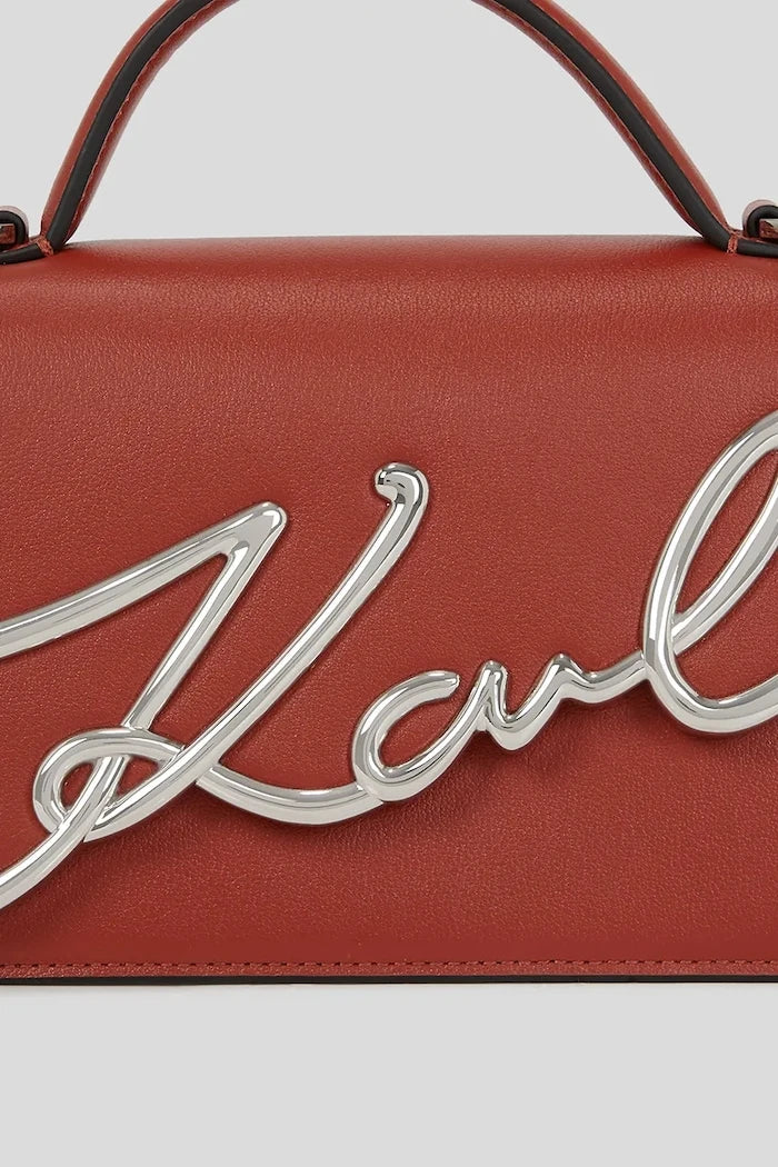 Karl Lagerfeld kadın deri crossbody çanta K/SIGNATURE