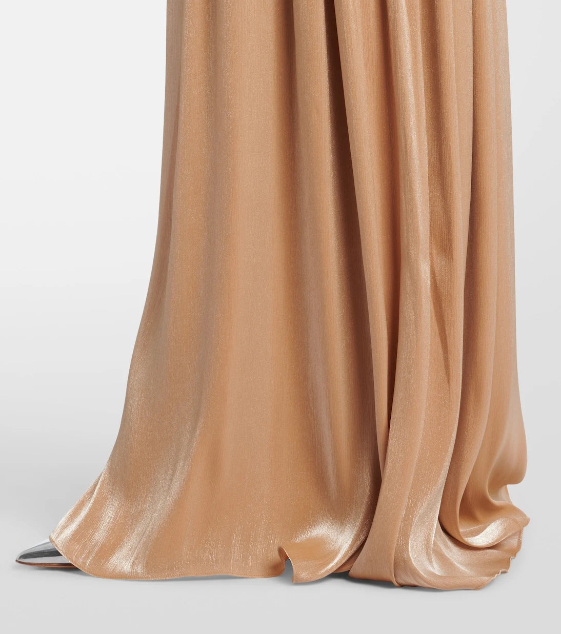 Costarellos - Cutout Lurex georgette gown