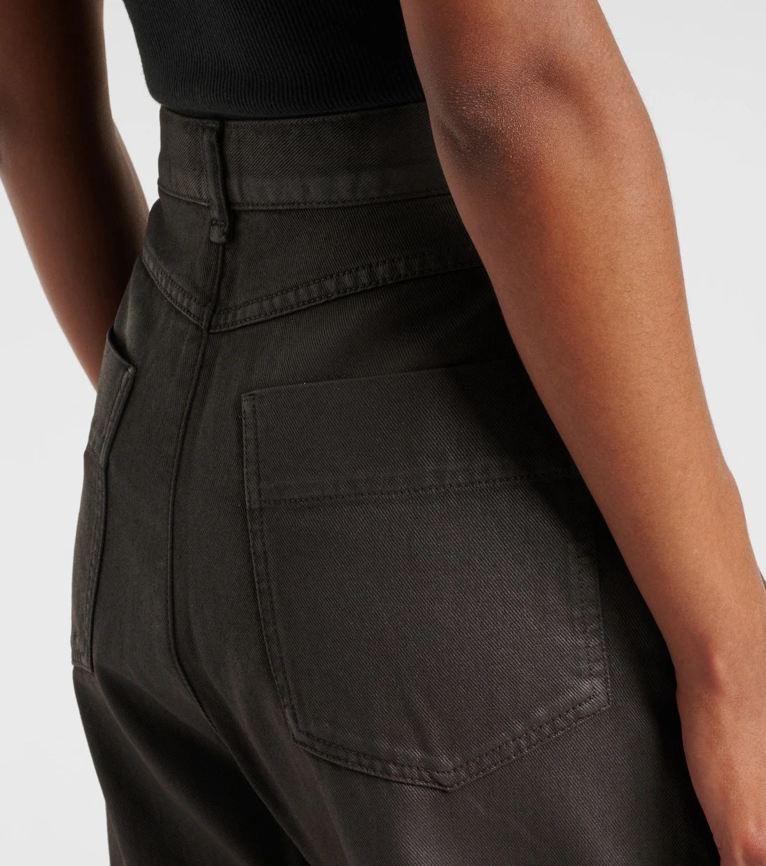 Lemaire - High-rise cotton wide-leg pants